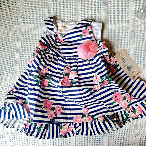 NWT Mia & Mimi  6-9 month dorable pink dress - Picture 1 of 6